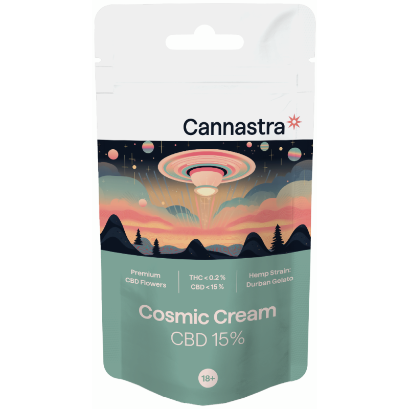 Cannastra CBD Blüten Cosmic Cream, CBD 15 %, 1 g - 100 g