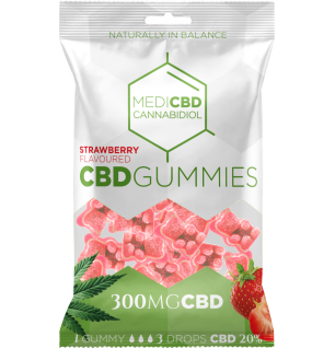 Multitrance MediCBD CBD-Gummibärchen mit Erdbeergeschmack (300 mg), 40