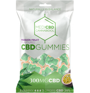 Multitrance MediCBD CBD-Gummibärchen mit Passionsfruchtgeschmack (300 