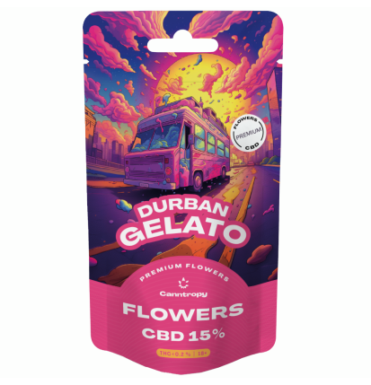 Canntropy CBD Blüten Durban Gelato, CBD 15 %, 1 g - 100 g