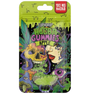 Euphoria Euphoria H4CBD Gummies Apfel, 3 Stück x 40 mg, 120 mg