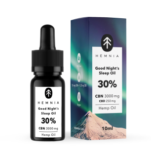 Hemnia Hemnia Good Night's Sleep Hanföl 30 %, 3000 mg CBN, 250 mg CBD,