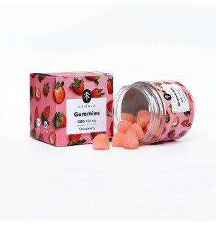 Hemnia Hemnia CBD-Gummibonbons, Erdbeere, 100 mg CBD, 20 Stück x 5 mg,