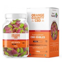 Orange County CBD Orange County CBD Gummies Erdbeeren, 70 Stück, 1600 