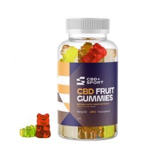 CBD+ Sport CBD+ Sport Gummibonbons, 900 mg CBD, 60 Stück, 125 g