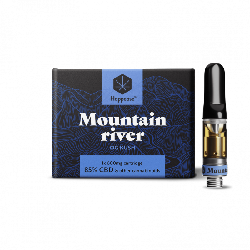 Happease CBD-Kartusche Mountain River 600 mg, 85 % CBD