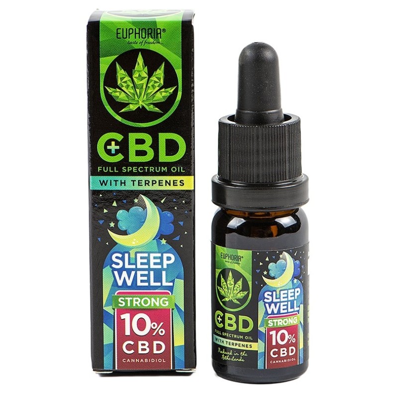 Euphoria CBD-Öl 10 % mit Terpenen, 10 ml, 1000 mg – Sleep Well