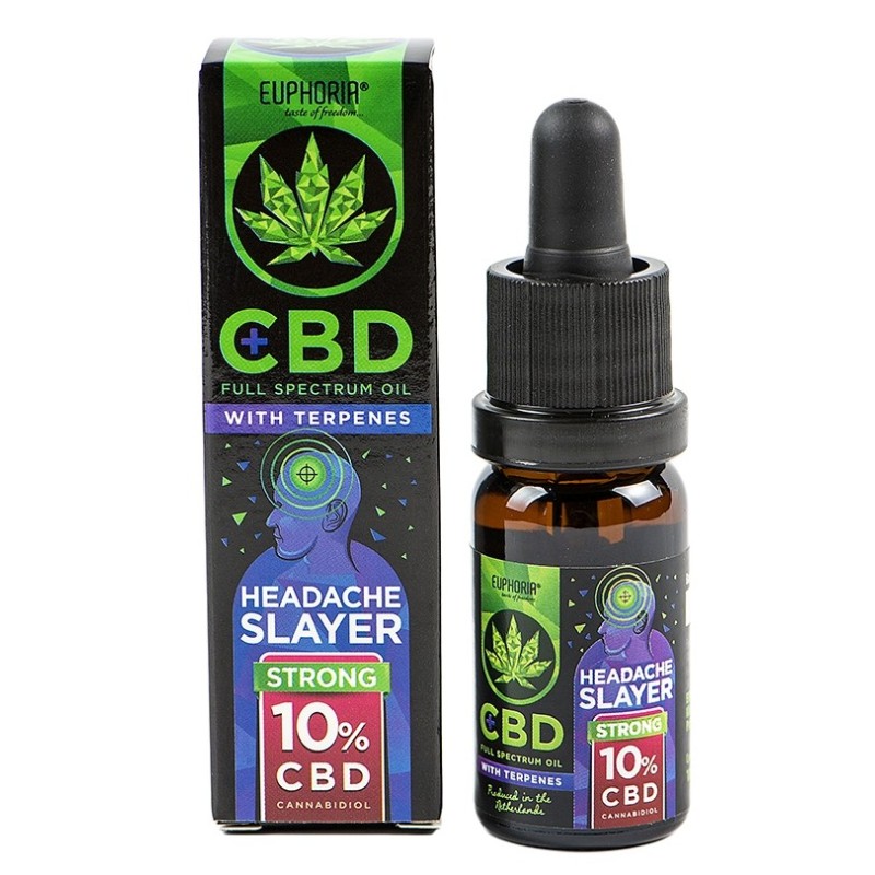 Euphoria CBD-Öl 10 % mit Terpenen, 10 ml, 1000 mg – Headache Slayer