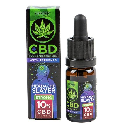 Euphoria CBD-Öl 10 % mit Terpenen, 10 ml, 1000 mg – Headache Slayer