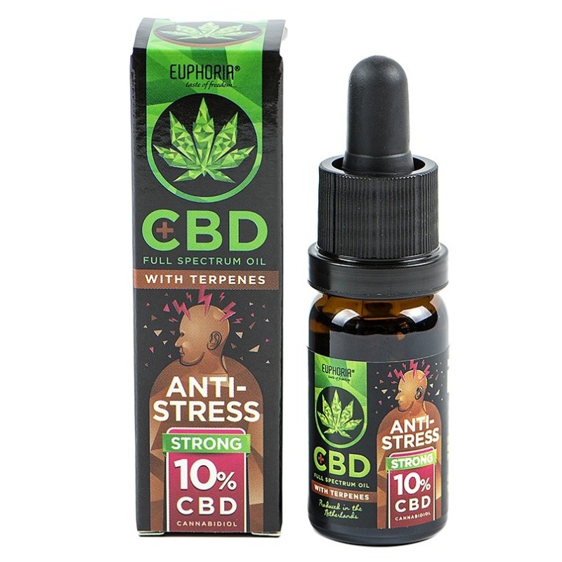 Euphoria CBD-Öl 10 % mit Terpenen, 10 ml, 1000 mg – Anti-Stress