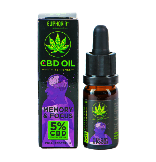 Euphoria Euphoria CBD-Öl 5 % mit Terpenen, 10 ml, 500 mg – Memory & Fo