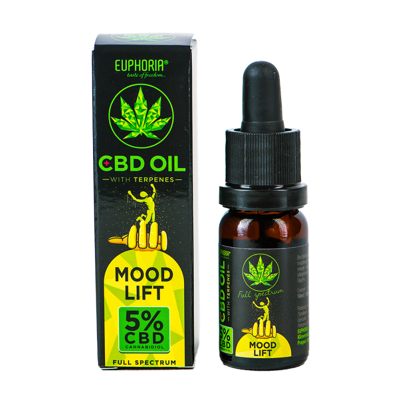 Euphoria CBD-Öl 5 % mit Terpenen, 10 ml, 500 mg – Mood Lift