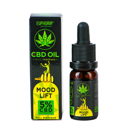 Euphoria CBD-Öl 5 % mit Terpenen, 10 ml, 500 mg – Mood Lift