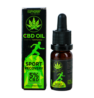 Euphoria Euphoria CBD-Öl 5 % mit Terpenen, 10 ml, 500 mg – Sport Recov