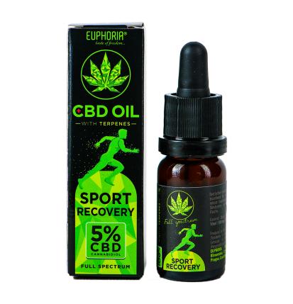 Euphoria CBD-Öl 5 % mit Terpenen, 10 ml, 500 mg – Sport Recovery