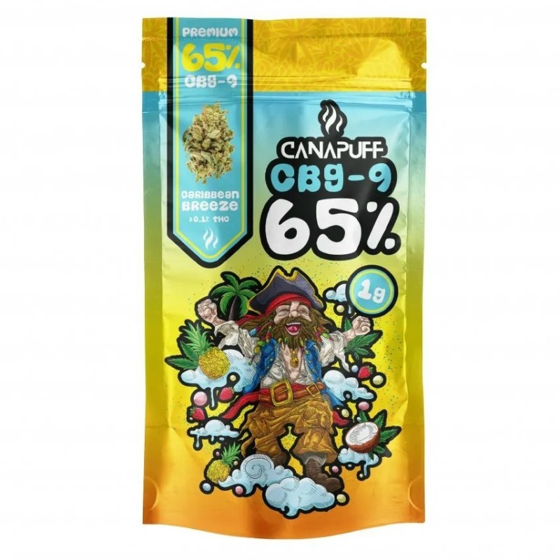 CanaPuff CBG9 Blüten Caribbean Breeze, 65 % CBG9, 1 g – 5 g