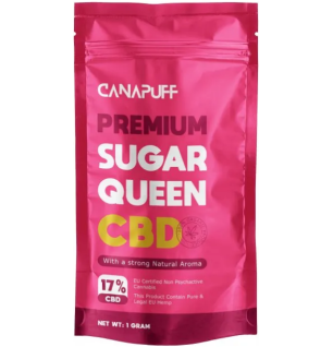 CanaPuff CanaPuff CBD Hanfblüte Sugar Queen, CBD 17 %, 1 g – 10 g