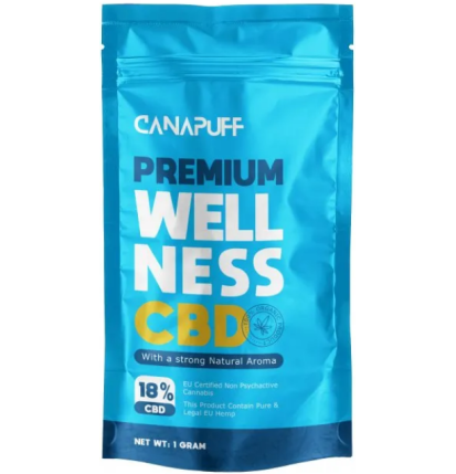 CanaPuff CBD Hanfblüte Wellness, CBD 18 %, 1 g – 10 g