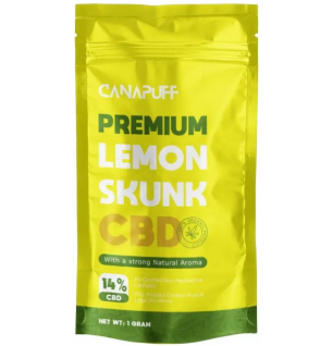 CanaPuff CanaPuff CBD Hanfblüte Lemon Skunk, CBD 14 %, 1 g – 10 g