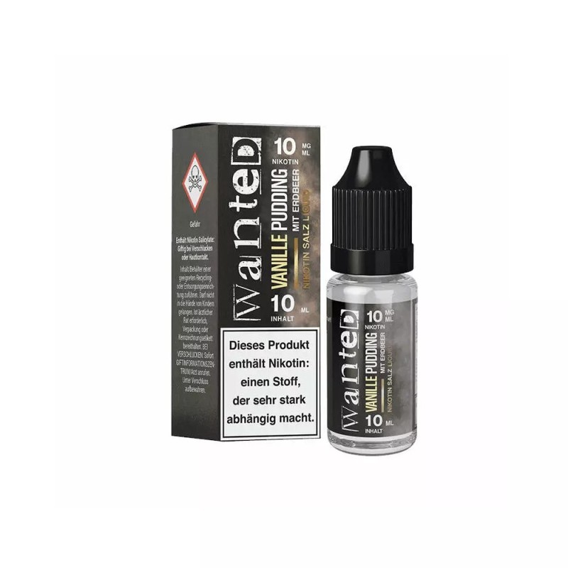 Wanted Overdosed Nikotinsalz Liquid 10ml - Vanillepudding Erdbeere