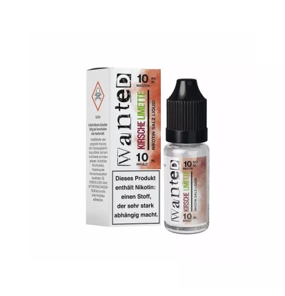 Wanted Overdosed Nikotinsalz Liquid 10ml - Kirsche Limette