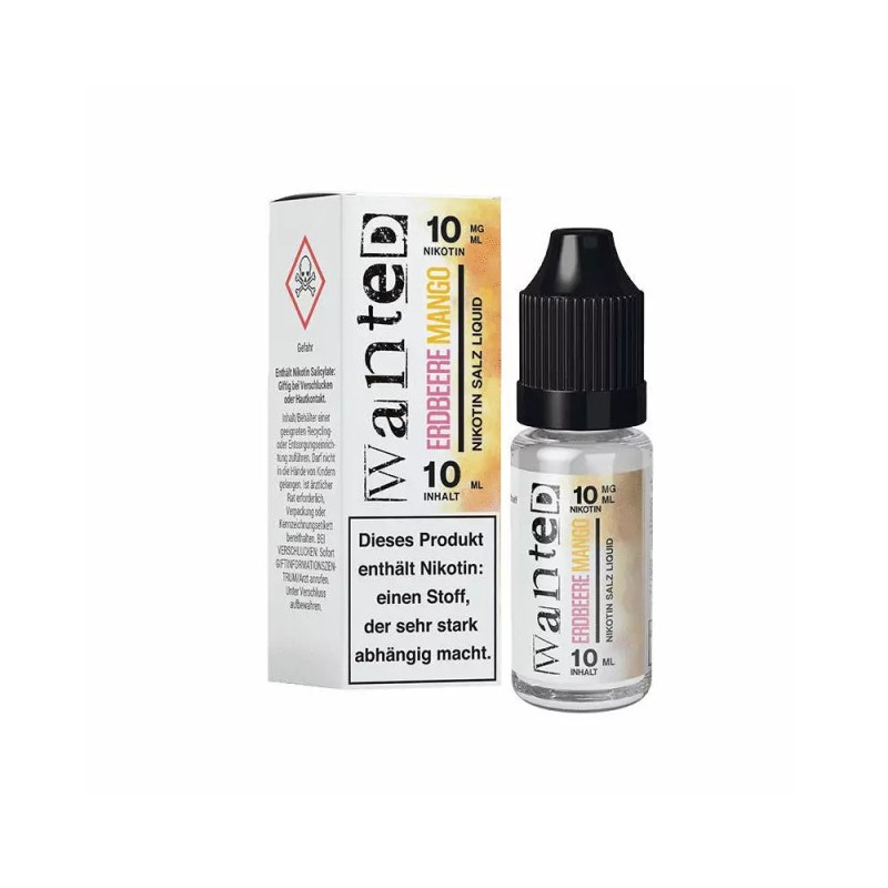 Wanted Overdosed Nikotinsalz Liquid 10ml - Erdbeere Mango