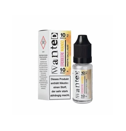 Wanted Overdosed Nikotinsalz Liquid 10ml - Erdbeere Mango