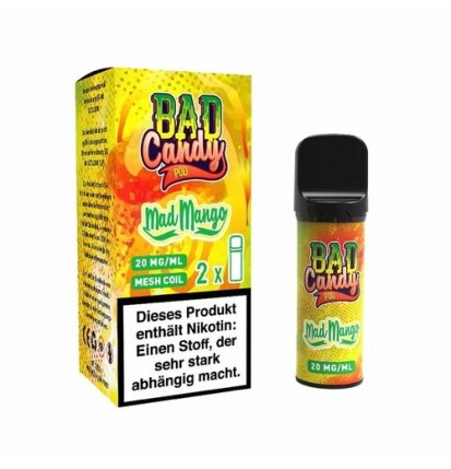 Bad Candy - Pod2Go Prefilled Pod (2 Stück) - Mad Mango - 20mg/ml