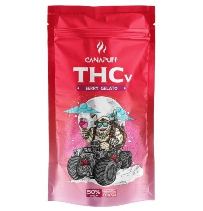 CanaPuff THCV-Blüte BERRY GELATO, THCV 50 %, 1 - 5 g