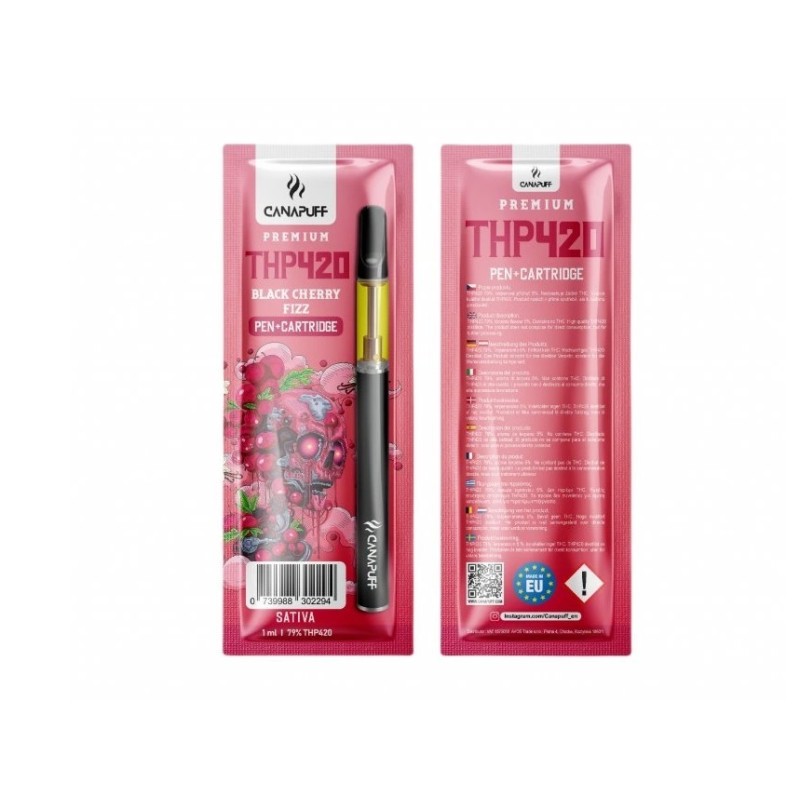 CanaPuff THP420 Pen + Kartusche Black Cherry Fizz, THP420 79 %, 1 ml