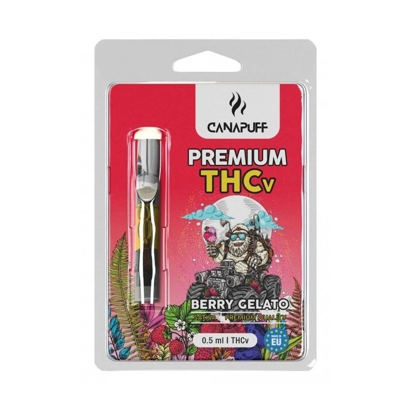 CanaPuff THCV-Kartusche BERRY GELATO, THCV 79 %, 0,5 ml