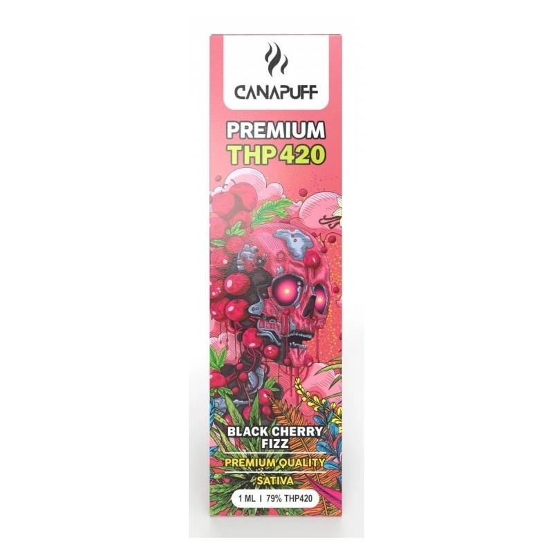 CanaPuff THP420 Einweg-Vape-Pen Black Cherry Fizz, THP420 79 %, 1 ml