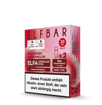 ELF Bar - ELFA ELF Bar - ELFA - Prefilled Pods (2 Stück) - Raspberry W