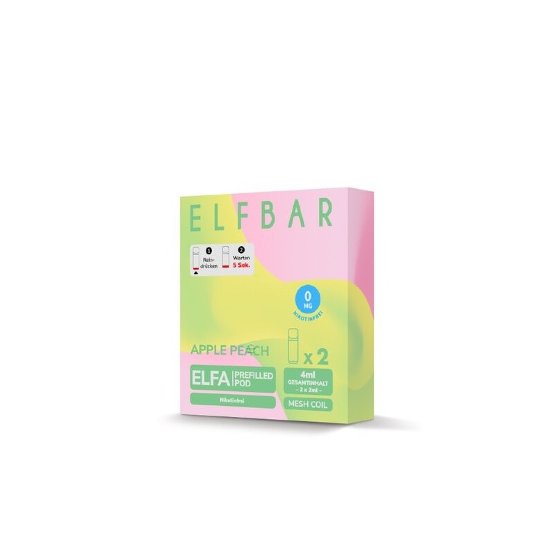 ELF Bar - ELFA - Prefilled Pods (2 Stück) - Apple Peach - Nikotinfrei