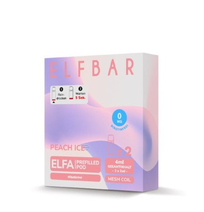 ELF Bar - ELFA ELF Bar - ELFA - Prefilled Pods (2 Stück) - Peach Ice -