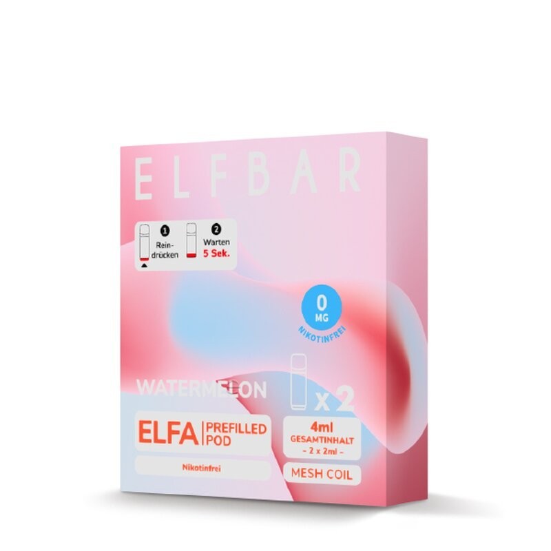 ELF Bar - ELFA - Prefilled Pods (2 Stück) - Watermelon - Nikotinfrei