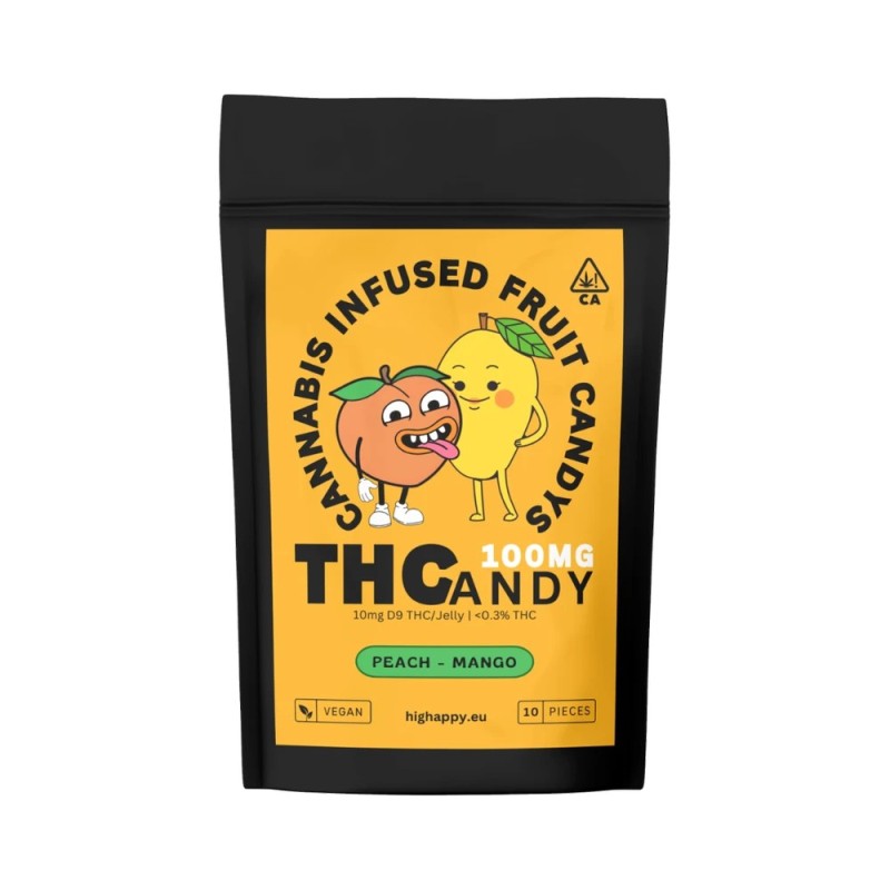 THCandy | Peach Mango 100mg | Cannabis Infused Gummies