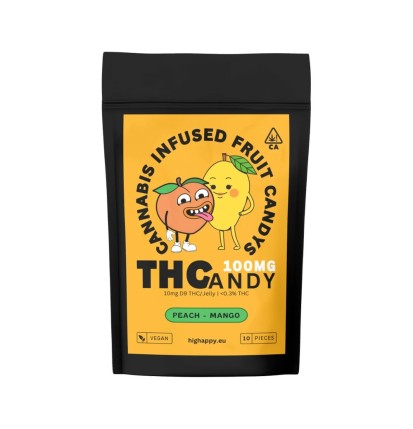 THCandy | Peach Mango 100mg | Cannabis Infused Gummies