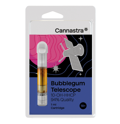 Cannastra 10-OH-HHCP Kartusche Bubblegum Telescope, 10-OH-HHCP 94% Qualität, 1 ml