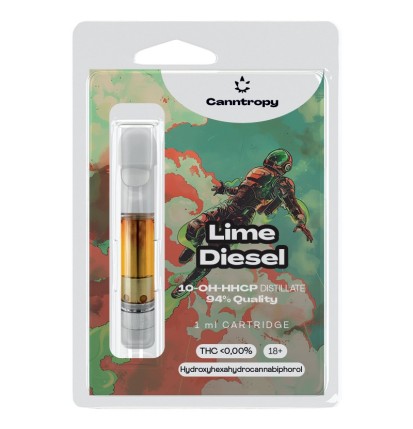 Canntropy 10-OH-HHCP Kartusche Lime Diesel, 10-OH-HHCP 94% Qualität, 1ml