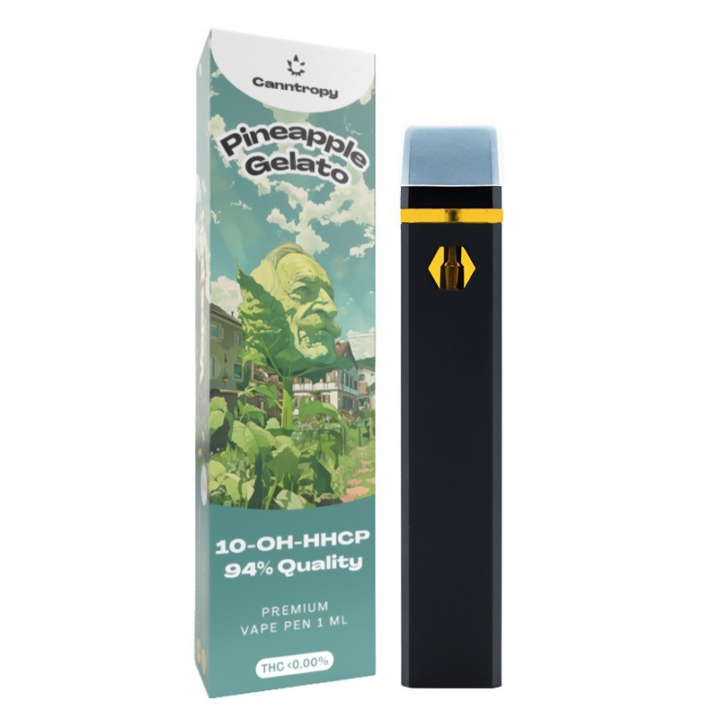 Canntropy 10-OH-HHCP Vape Pen Pineapple Gelato, 10-OH-HHCP 94% Qualität, 1 ml