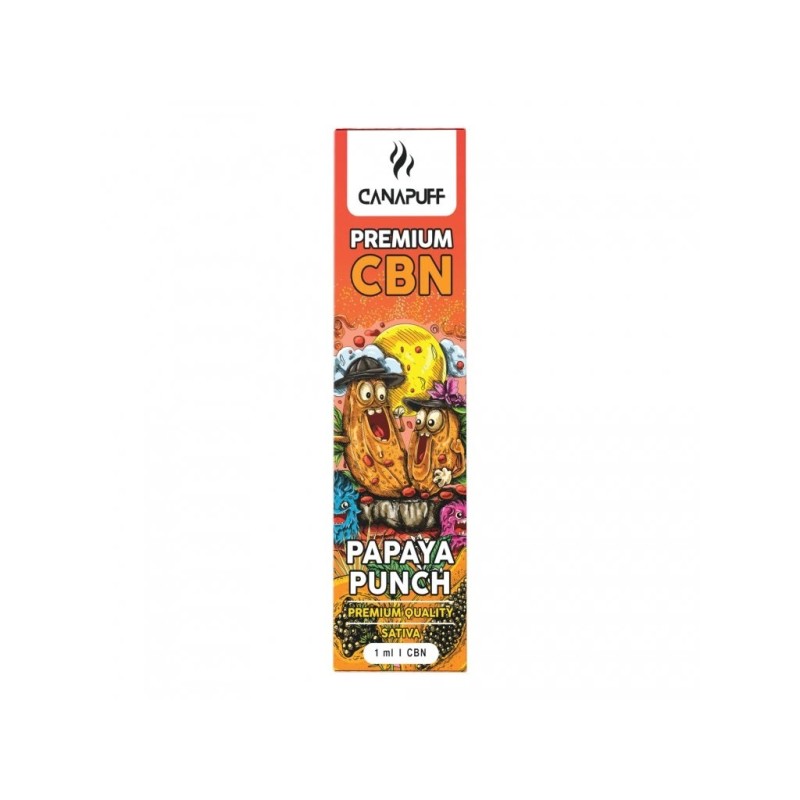 CanaPuff CBN Einweg-Vape-Pen Papaya Punch, CBN 89%, 1 ml