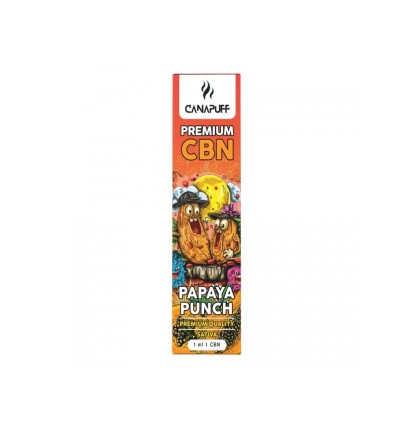 CanaPuff CBN Einweg-Vape-Pen Papaya Punch, CBN 89%, 1 ml