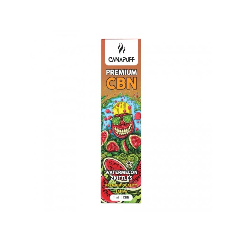 CanaPuff CBN Einweg-Vape-Pen Watermelon Zkittles, CBN 89%, 1 ml