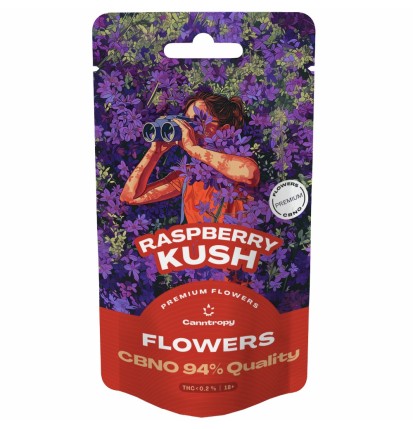 Canntropy CBNO Blüte Raspberry Kush, CBNO 94% Qualität, 1 g - 100 g