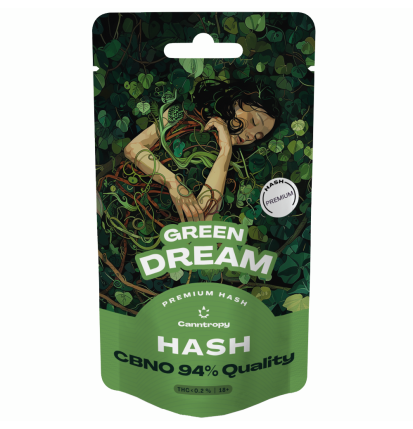 Canntropy CBNO Hash Green Dream, CBNO 94% Qualität, 1 g – 100 g