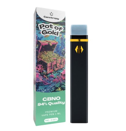 Canntropy CBNO Einweg-Vape-Pen Pot of Gold, CBNO 94% Qualität, 1 ml