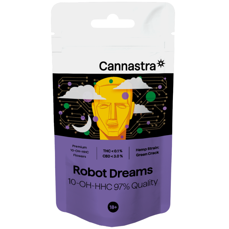 Cannastra 10-OH-HHC Flower Robot Dreams 97 % Qualität, 1 g - 100 g