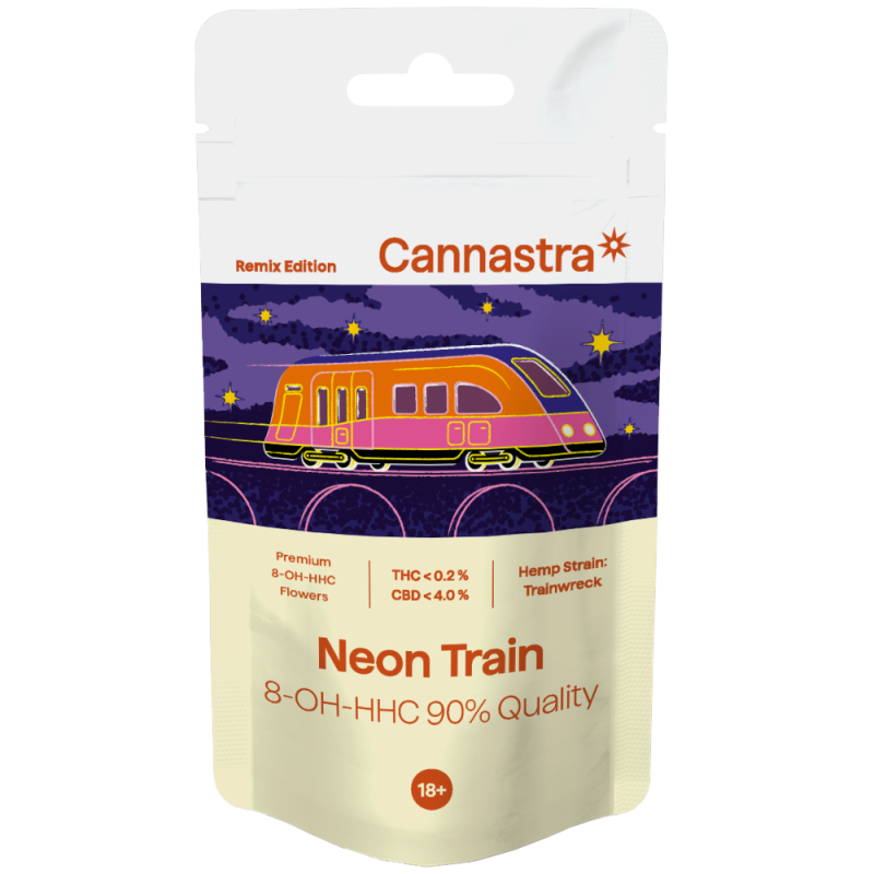 Cannastra 8-OH-HHC Blüte Neon Train 90 % Qualität, 1 g - 100 g