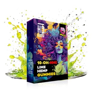 Heavens Haze Heavens Haze 10-OH-HHC Gummies Limette Hanf, 10 Stück